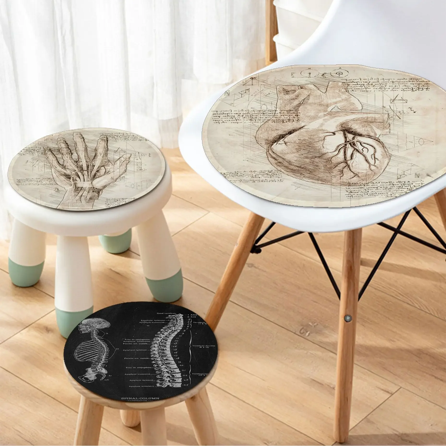 Retro Human Skeleton Viscera Nordic Printing Seat Pad Household Cushion Soft Plush Chair Mat Winter Office Cushions Home Decor
Retro Human Skeleton Viscera Nordic Printing Seat Pad Household Cushion Soft Plush Chair Mat Winter Office Cushions Home Decor