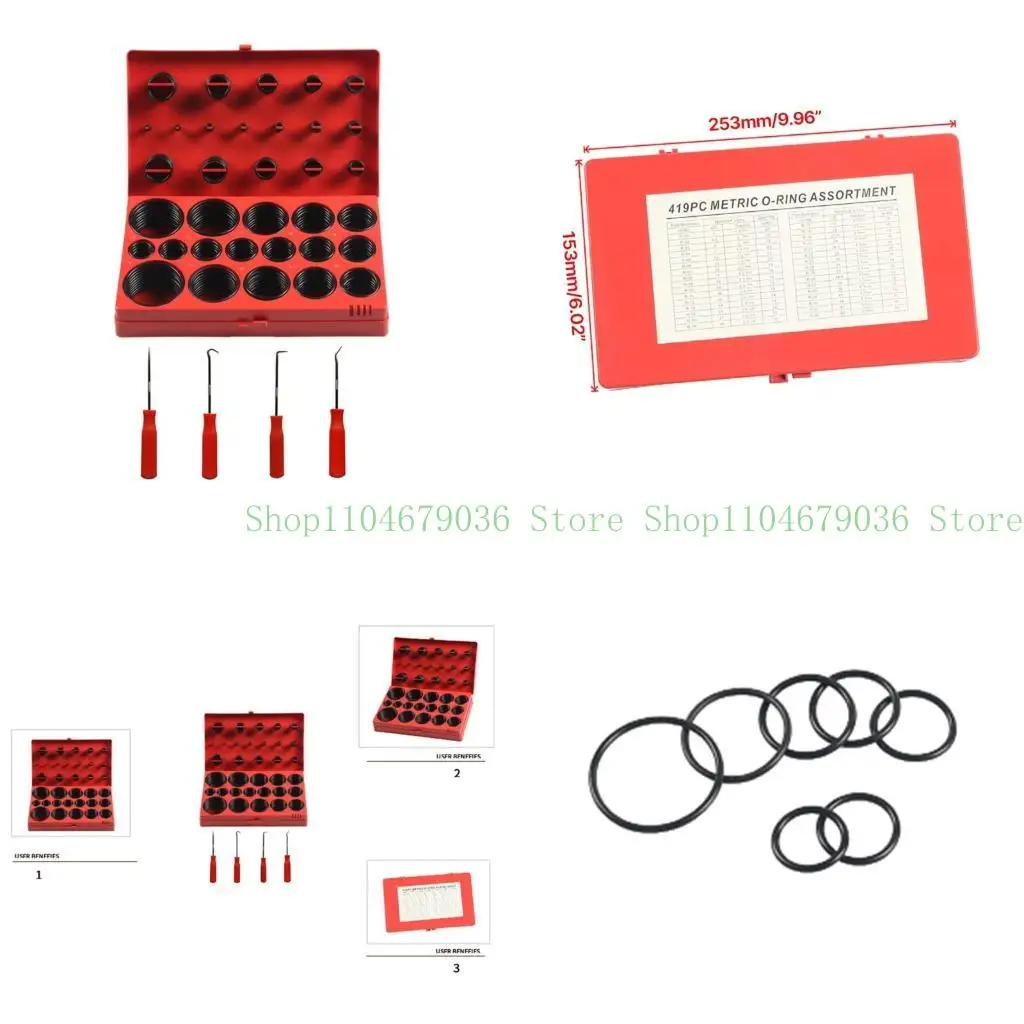 652F 419Pieces Metric O Rings 32 Metric Size O Rings Washer Gasket Assortment Rubber Seals for Faucet Plumbing Repair
652F 419Pieces Metric O Rings 32 Metric Size O Rings Washer Gasket Assortment Rubber Seals for Faucet Plumbing Repair