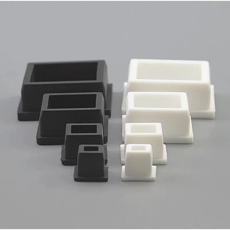 Black/White Square Silicone Rubber End Caps T Type Blanking Plugs Tube Box Section Insert Seal Stopper Size 9.6mm~50.6mm
Black/White Square Silicone Rubber End Caps T Type Blanking Plugs Tube Box Section Insert Seal Stopper Size 9.6mm~50.6mm