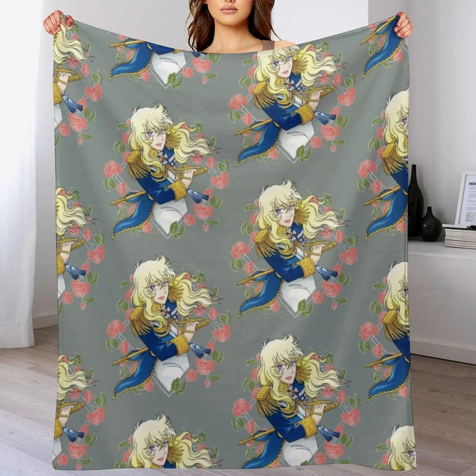 Oscar Franois de Jarjayes (Blue edit. 2021) Throw Blanket Travel blankets ands for winter warm winter Blankets 
Oscar Franois de Jarjayes (Blue edit. 2021) Throw Blanket Travel blankets ands for winter warm winter Blankets