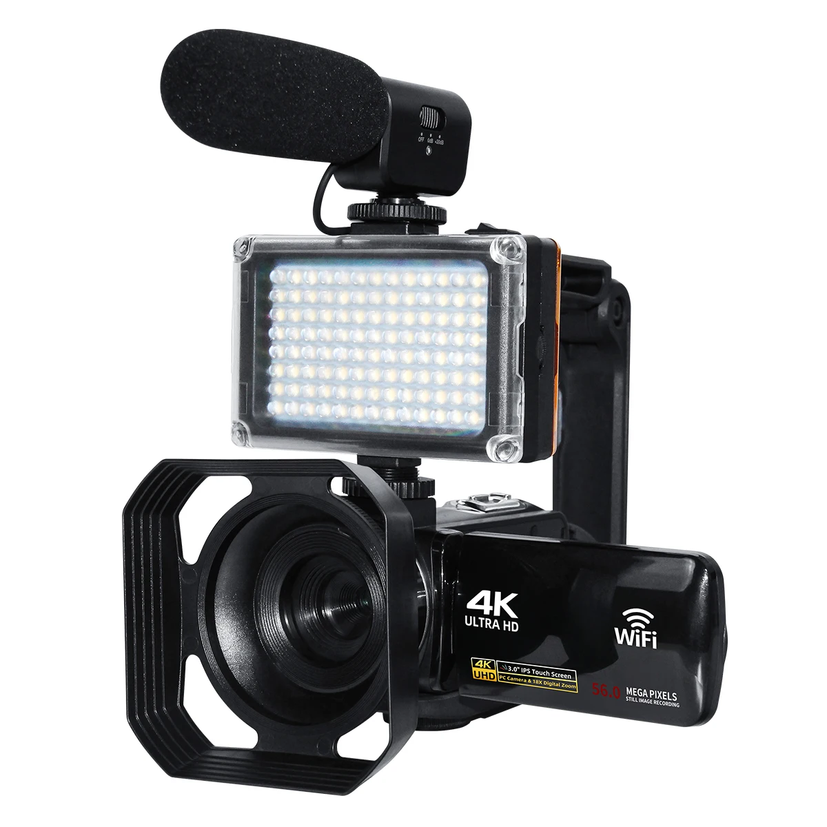 Newest 1080p Hd 4K Video Camera Camcorder 56MP 3.0 Inch Touch Screen Wifi Ir Night Vision Vlogging Camera For Youtube
Newest 1080p Hd 4K Video Camera Camcorder 56MP 3.0 Inch Touch Screen Wifi Ir Night Vision Vlogging Camera For Youtube
