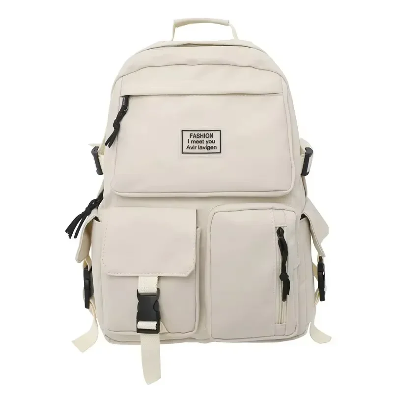 Simple Multi-pocket Men And Women Schoolbag Insert Buckle Laptop Backpack Large Capacity Casual Book Bags Canvas School Bag Hot
Simple Multi-pocket Men And Women Schoolbag Insert Buckle Laptop Backpack Large Capacity Casual Book Bags Canvas School Bag Hot