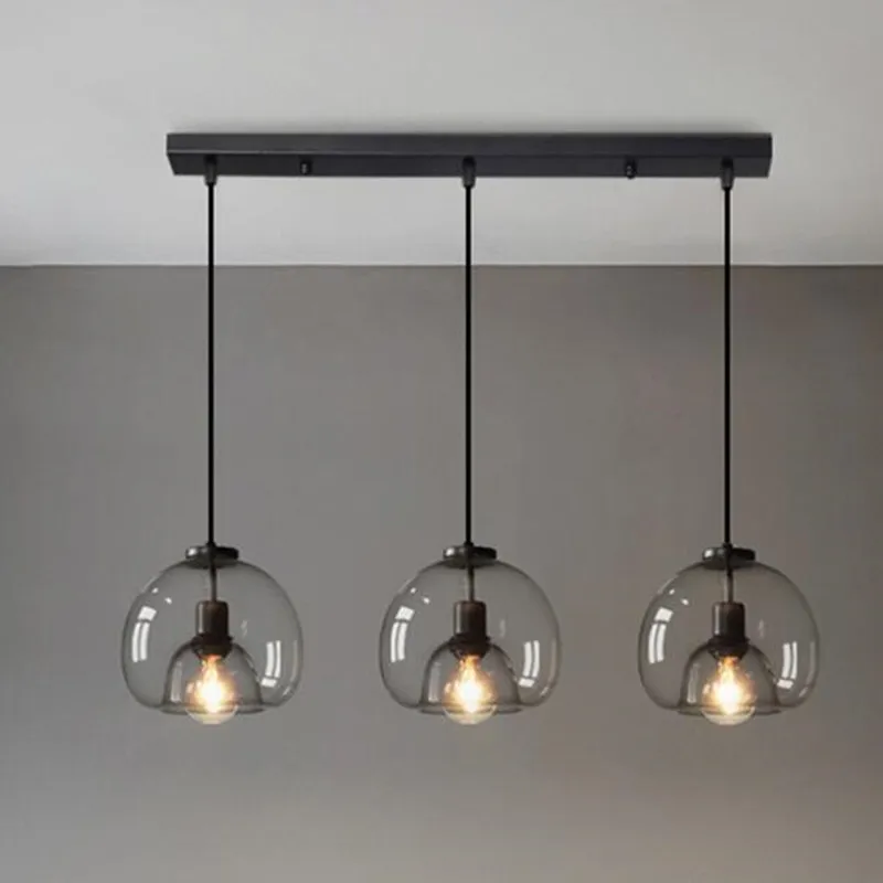 Modern Nordic LED Chandelier E27 Black Pendant Lamp For Living Room Dining Room Kitchen Bedroom Gray Glass Ceiling Hanging Light
Modern Nordic LED Chandelier E27 Black Pendant Lamp For Living Room Dining Room Kitchen Bedroom Gray Glass Ceiling Hanging Light