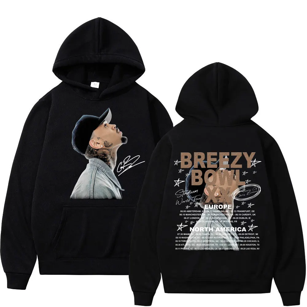 Rapper Chris Brown Breezy Bowl XX Tour 2025 Zipper Hoodie Hip Hop Vintage Hooded Sweatshirts Men Women Casual Fashion Pullovers
Rapper Chris Brown Breezy Bowl XX Tour 2025 Zipper Hoodie Hip Hop Vintage Hooded Sweatshirts Men Women Casual Fashion Pullovers