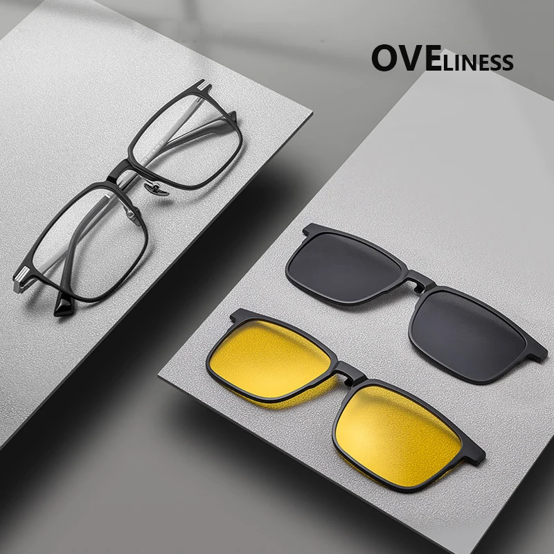 3 In 1 Magnetic clip on Sunglasses Men Polarized Metal Eyeglasses Frames Glasses frame Women eyewear
3 In 1 Magnetic clip on Sunglasses Men Polarized Metal Eyeglasses Frames Glasses frame Women eyewear