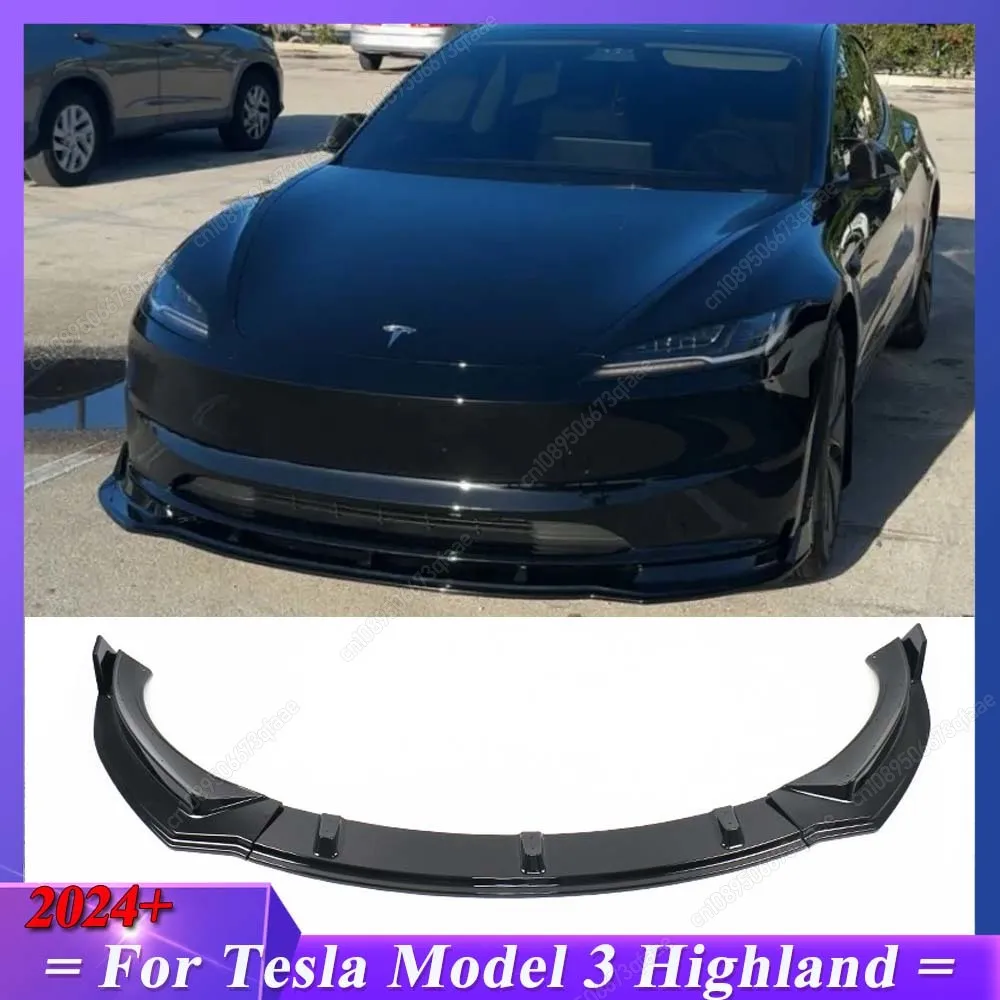 For Tesla Model 3 Highland 2024 ABS Plastics Gloss Black New Car Front Bumper Lip Chin Spoiler Splitter Diffuser Bodykits Tuning
For Tesla Model 3 Highland 2024 ABS Plastics Gloss Black New Car Front Bumper Lip Chin Spoiler Splitter Diffuser Bodykits Tuning