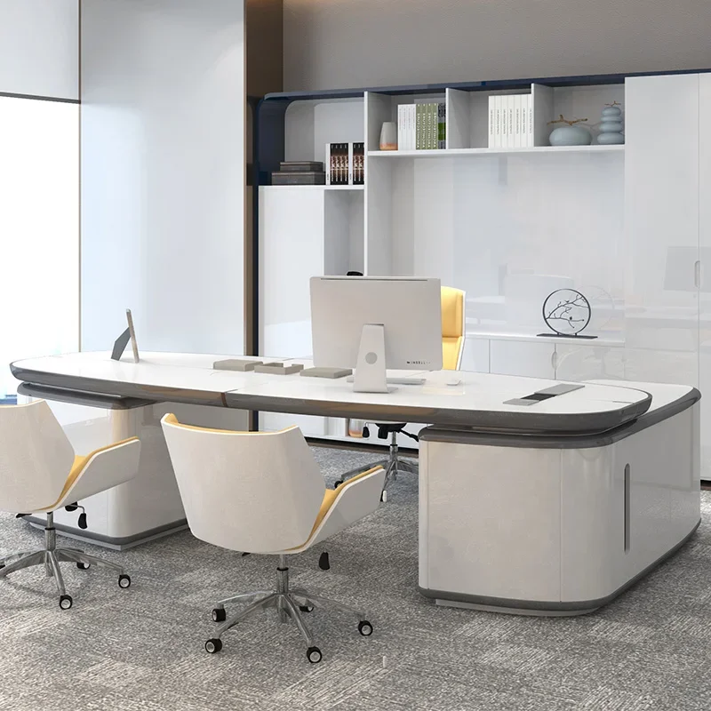 Simple modern white baking varnish office creative fashion large shift platform special-shaped office
Simple modern white baking varnish office creative fashion large shift platform special-shaped office