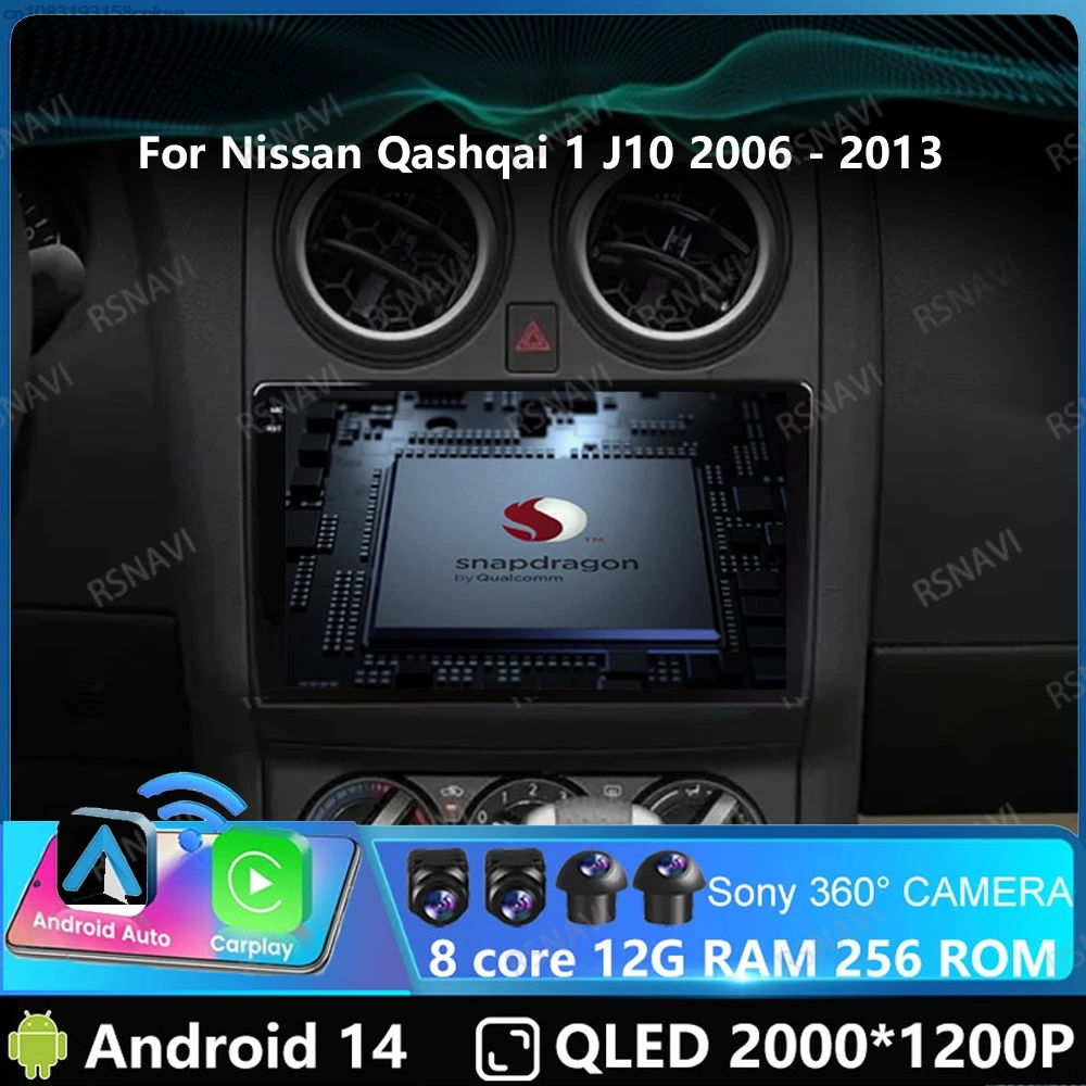 Car Radio Andoird 14 For Nissan Qashqai 1 J10 2006 - 2013 AUTO Navigation Multimedia Viedo Player Stereo 2DIN GPS BT DVD 4G LTE
Car Radio Andoird 14 For Nissan Qashqai 1 J10 2006 - 2013 AUTO Navigation Multimedia Viedo Player Stereo 2DIN GPS BT DVD 4G LTE
