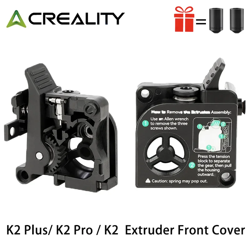 Creality K2/K2 Pro/K2 Plus Combo Extruder Front Cover Original Upgrade Extruder Kit Support 1.75mm Filament Extruded for K2 Plus