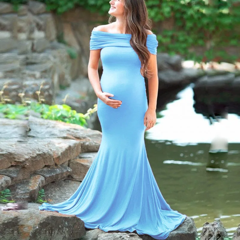 Baby Shower Dresses for Pregnant Woman Off Shoulder Maxi Long Robe Femme Summer Bodycon Maternity Dress for Photoshoot Pregnancy
Baby Shower Dresses for Pregnant Woman Off Shoulder Maxi Long Robe Femme Summer Bodycon Maternity Dress for Photoshoot Pregnancy