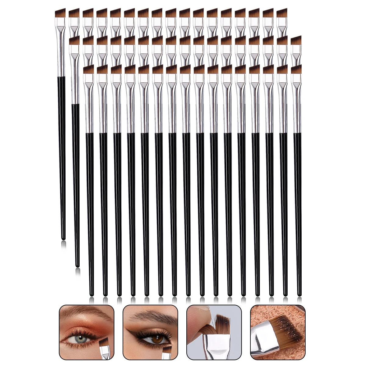 50PCS Professional Eye Brush Set, Ultra-Thin/Slanted Eyeliner/Brow/Tint Tools, Soft Synthetic Fiber Kit for Travel & Pro Artists
50PCS Professional Eye Brush Set, Ultra-Thin/Slanted Eyeliner/Brow/Tint Tools, Soft Synthetic Fiber Kit for Travel & Pro Artists