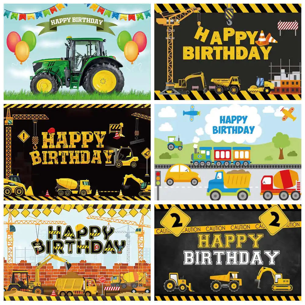 Construction Team Backdrop Boy Birthday Party Decor Excavator Truck Photography Background Banner Photocall Photo Studio Props
Construction Team Backdrop Boy Birthday Party Decor Excavator Truck Photography Background Banner Photocall Photo Studio Props