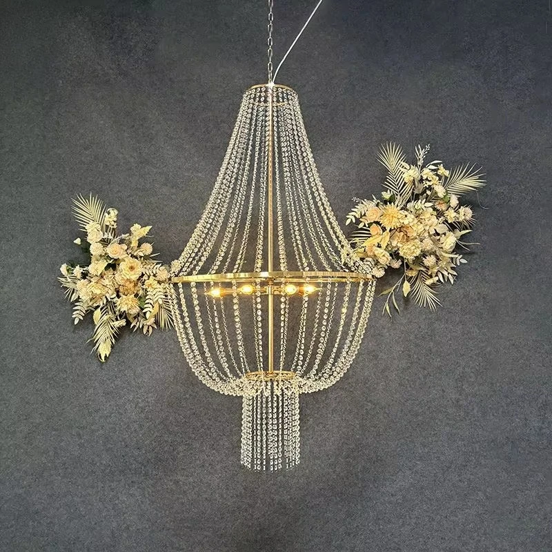 &c Electroplated Metal Gold Chandelier Light Luxury Acrylic Beaded Chandelier for Party Hotel Hall Wedding Ceiling Decoration
&c Electroplated Metal Gold Chandelier Light Luxury Acrylic Beaded Chandelier for Party Hotel Hall Wedding Ceiling Decoration