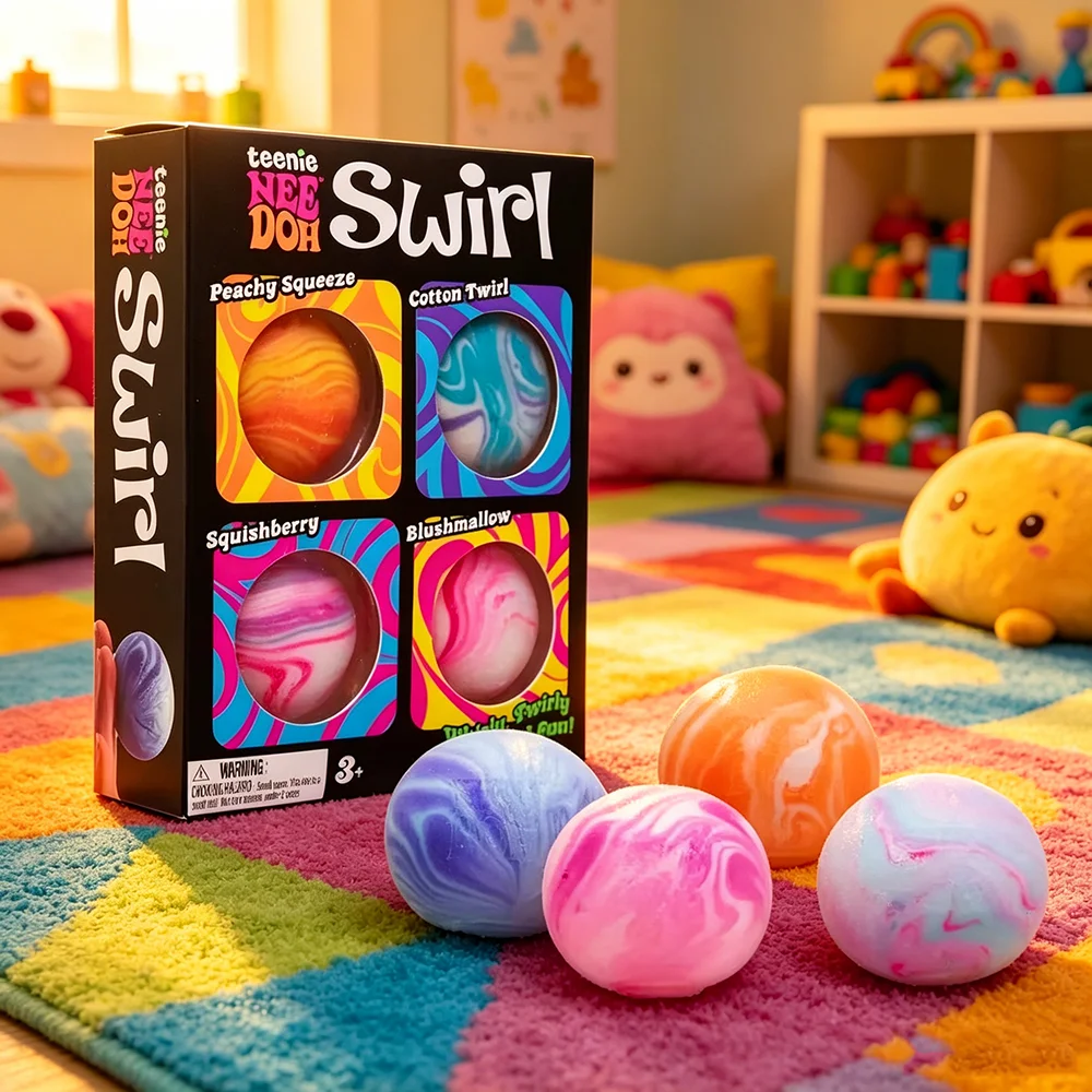 Hot 4Pcs Swirl NeeDoh Teenie Stress Balls Ultra Squishy Moldable Sensory Fidget Toy Blind Box Anti-Stress Relief for Adults
Hot 4Pcs Swirl NeeDoh Teenie Stress Balls Ultra Squishy Moldable Sensory Fidget Toy Blind Box Anti-Stress Relief for Adults
