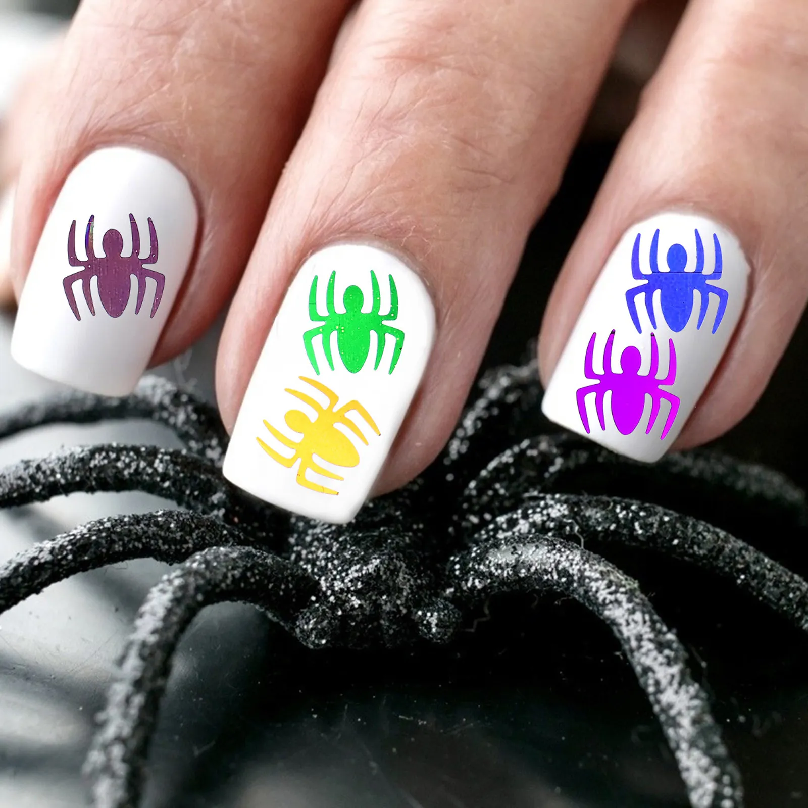 12 Boxes Sticky Spider Sequins for Nail Art Halloween Decor Bright Shiny Colors Manicure Craft Supplies DIY Decoration
12 Boxes Sticky Spider Sequins for Nail Art Halloween Decor Bright Shiny Colors Manicure Craft Supplies DIY Decoration