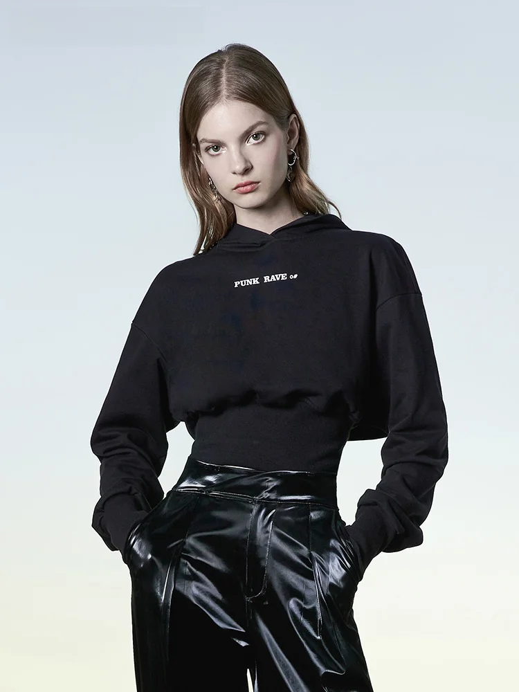 Black Hoodie Short American Style Women's Long Sleeve T-Shirt High Waist Cap Sweater Trendy Autumn Winter Streetwear
Black Hoodie Short American Style Women's Long Sleeve T-Shirt High Waist Cap Sweater Trendy Autumn Winter Streetwear
