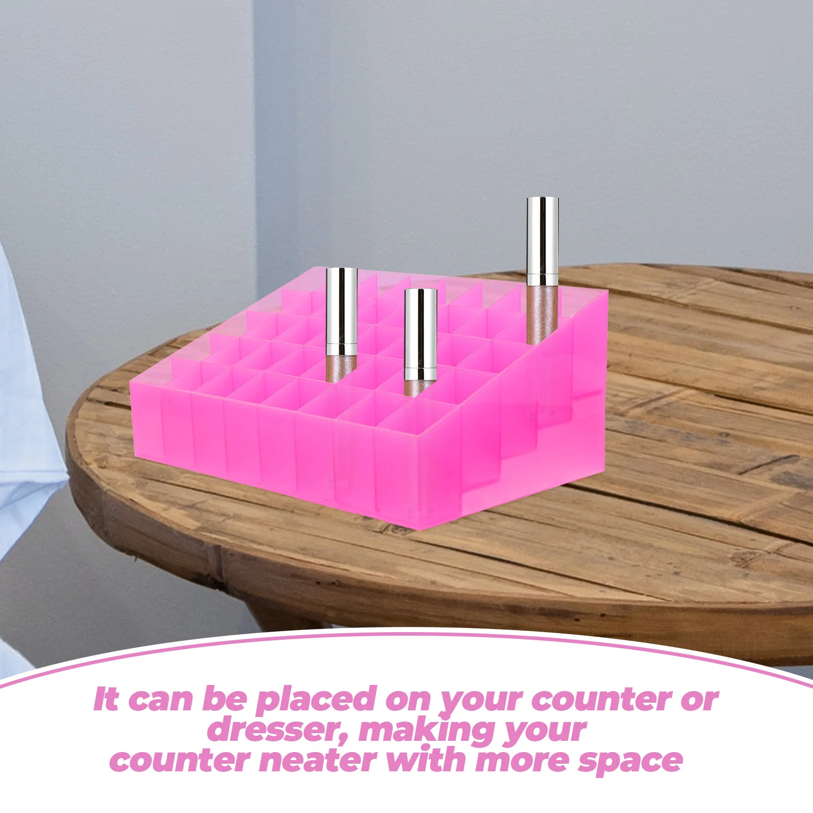 40 Slots Makeup Storage Case Portable Holder Modern Design Lipstick Organizer for Home Dresser Jewelry Essentials
40 Slots Makeup Storage Case Portable Holder Modern Design Lipstick Organizer for Home Dresser Jewelry Essentials