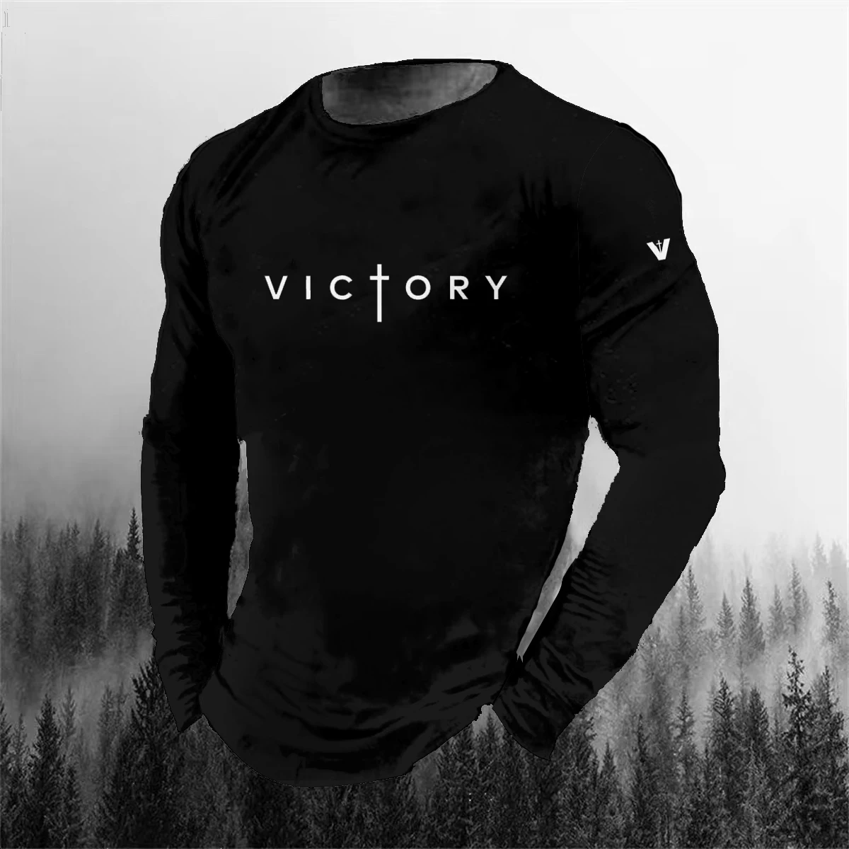 Funny 3D Letter Print Pattern Men's Long Sleeves T Shirt Casual Round Neck Top Summer Breathable Loose Tees Fashion Men Clothing
Funny 3D Letter Print Pattern Men's Long Sleeves T Shirt Casual Round Neck Top Summer Breathable Loose Tees Fashion Men Clothing