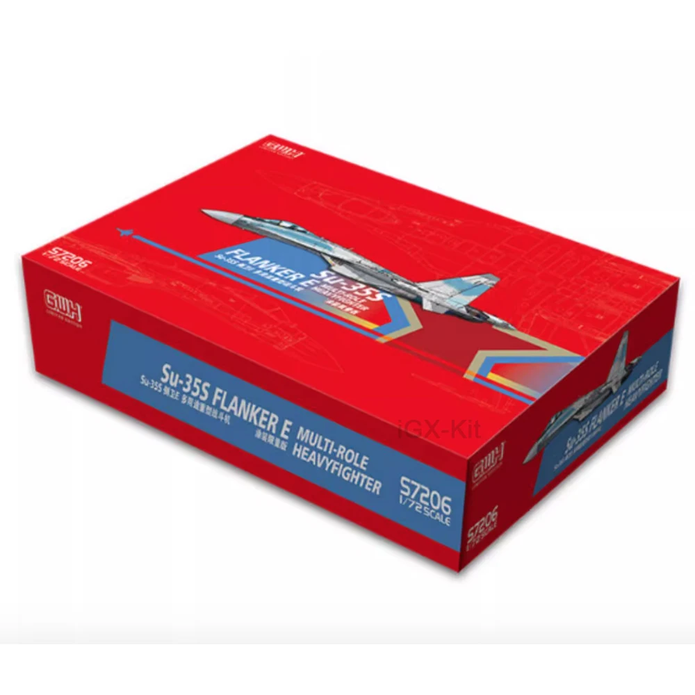 GWH S7206 1/72 Scale PLA Su35 Su-35S Flanker E Multi-Role Fighter Aircraft Jet Hobby Craft Toy Plastic Model Building Kit
GWH S7206 1/72 Scale PLA Su35 Su-35S Flanker E Multi-Role Fighter Aircraft Jet Hobby Craft Toy Plastic Model Building Kit