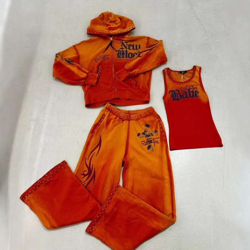 2025 European and American women's clothing, fashionable and casual women's printed hoodie suits and sportswear
2025 European and American women's clothing, fashionable and casual women's printed hoodie suits and sportswear