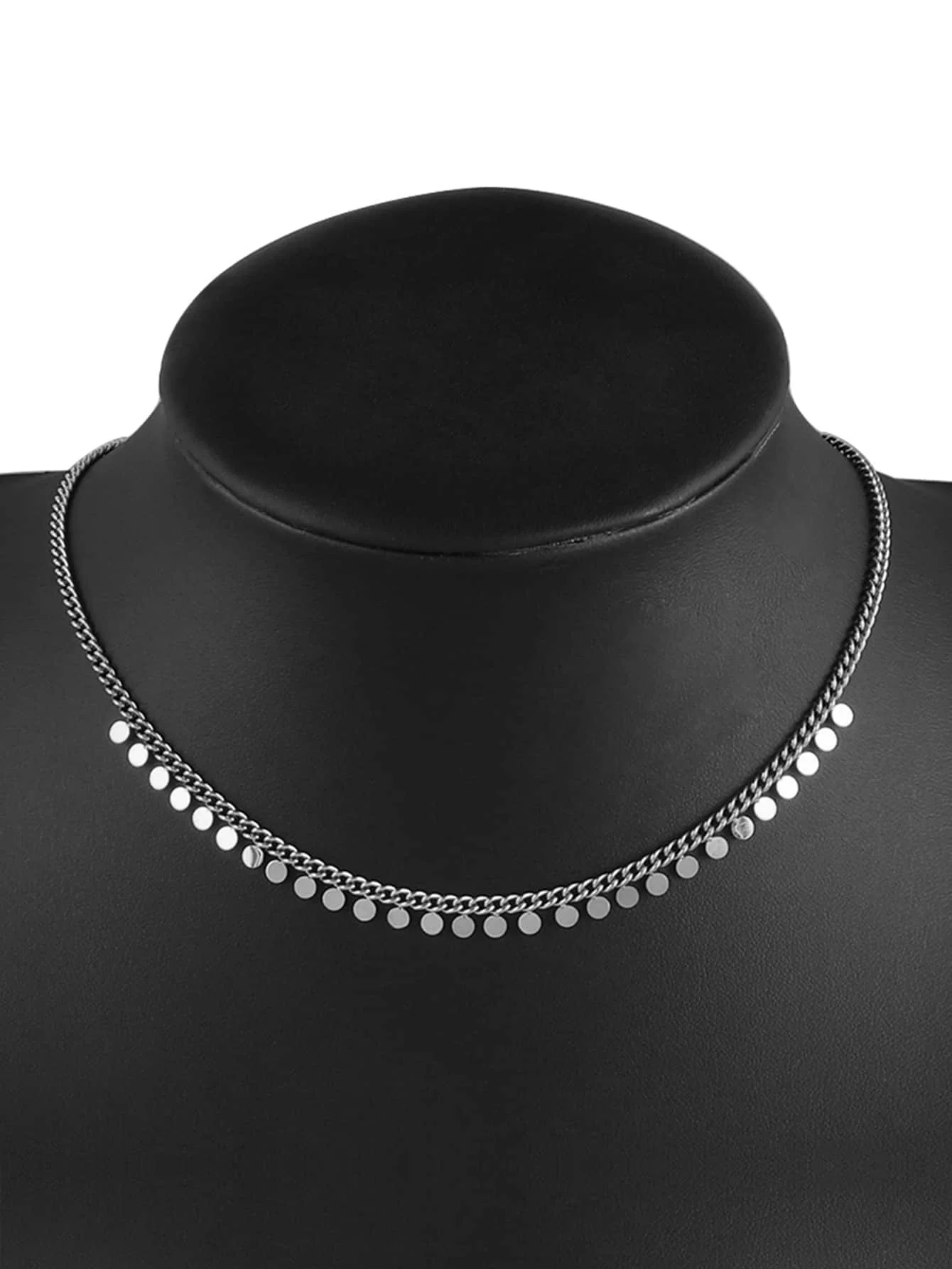 Women's Stainless Steel Round Tassel Necklace, Choker Necklace Jewelry
Women's Stainless Steel Round Tassel Necklace, Choker Necklace Jewelry