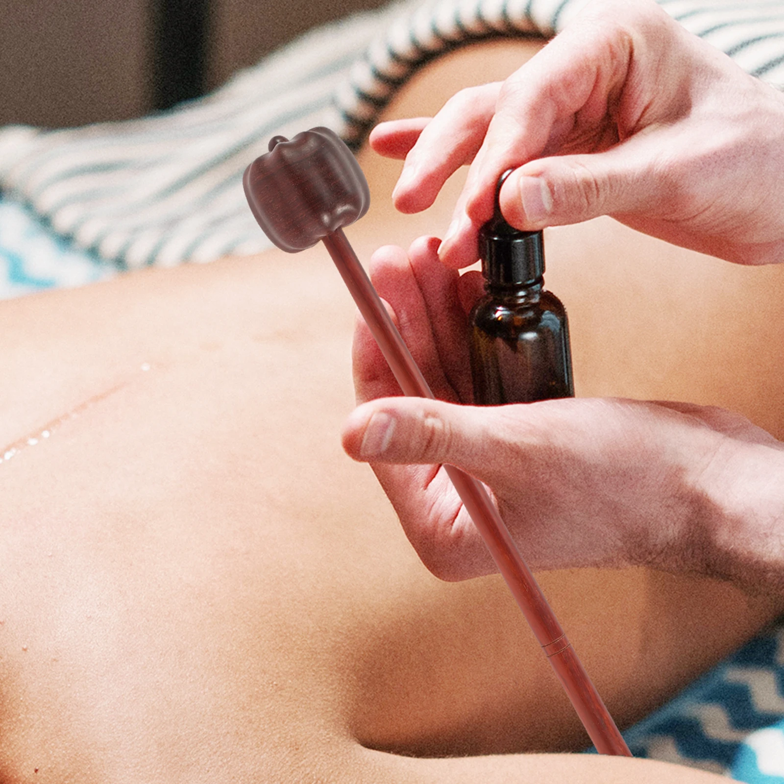 Redwood Pumpkin Shape Massage Hammer Portable Manual Back Shoulder Body Massager Wooden Acupressure Tool for Trigger Points Pain
Redwood Pumpkin Shape Massage Hammer Portable Manual Back Shoulder Body Massager Wooden Acupressure Tool for Trigger Points Pain