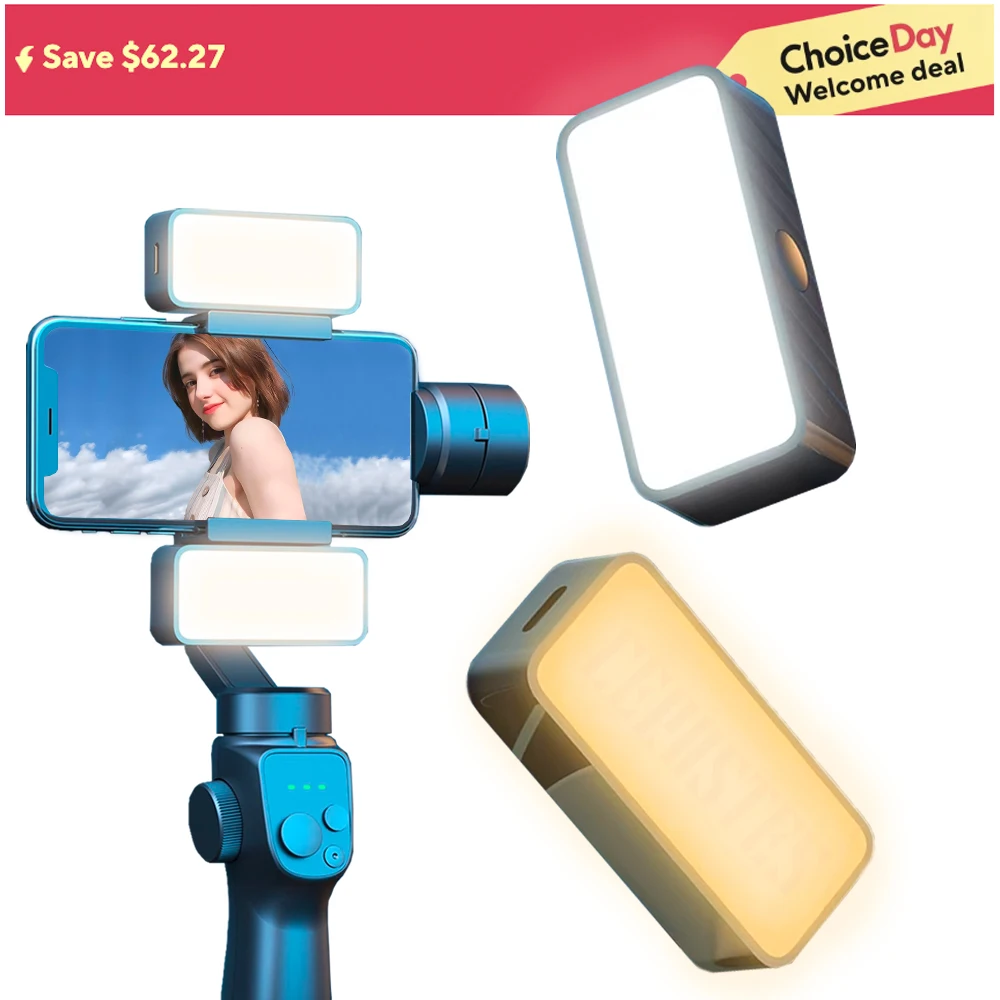 Magnetic Portable Mini Selfie Fill Light Adjustable Lighting Rechargeable Portable Led Video Light For Tiktok Camera Mobile IPad
Magnetic Portable Mini Selfie Fill Light Adjustable Lighting Rechargeable Portable Led Video Light For Tiktok Camera Mobile IPad