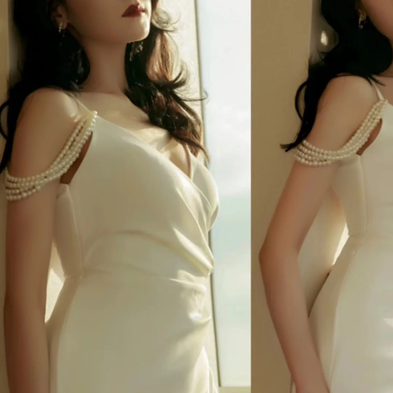 Luxury Faux Pearl Choker Necklace Bridal Body Chain Wedding Dress Boho Beach Bride Short Cape Jewelry Tassel Decoration GS55
Luxury Faux Pearl Choker Necklace Bridal Body Chain Wedding Dress Boho Beach Bride Short Cape Jewelry Tassel Decoration GS55