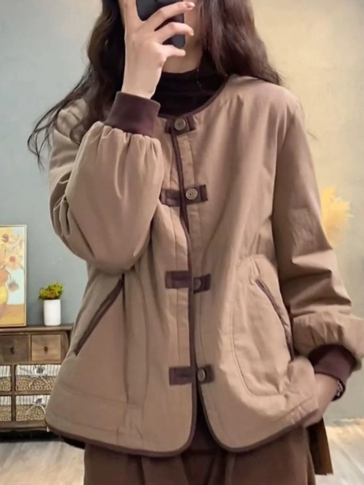 Korean Sle Loose Lightweight down Cotton Jaet Women's Winter Casual Warm Small Cotton Padded Coat Long Sve Regular Length
Korean Sle Loose Lightweight down Cotton Jaet Women's Winter Casual Warm Small Cotton Padded Coat Long Sve Regular Length