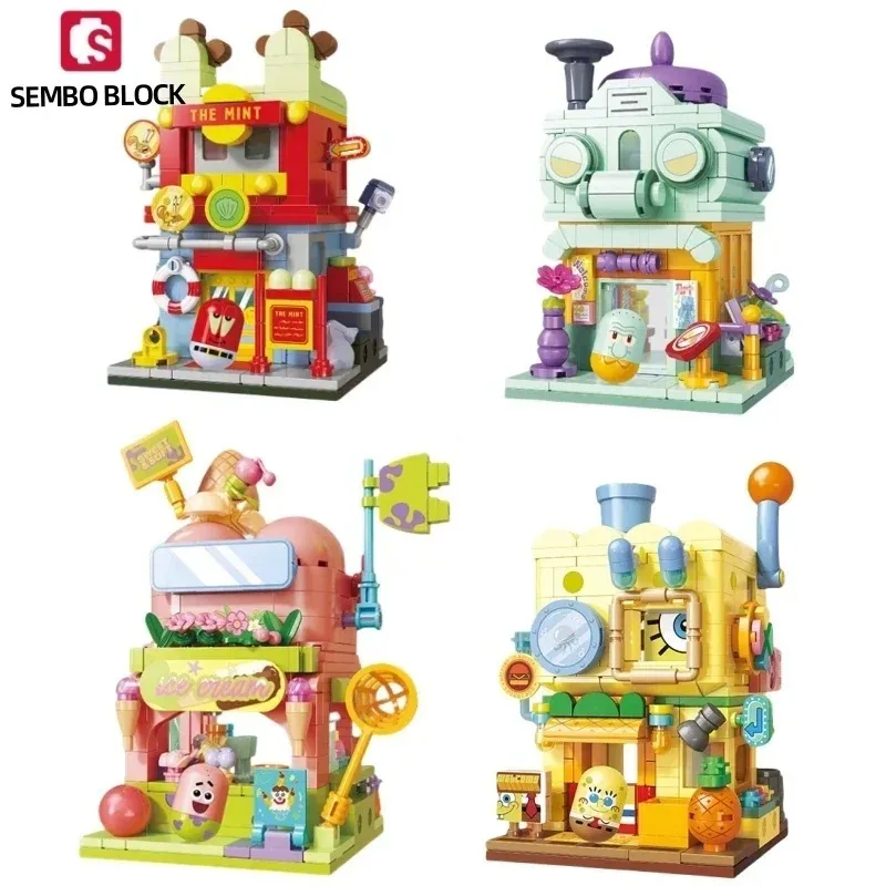 New SEMBO BLOCK Building Blocks SpongeBob SquarePants Double-layer Street Scene Puzzle Assembly Toy Model Ornaments Gift
New SEMBO BLOCK Building Blocks SpongeBob SquarePants Double-layer Street Scene Puzzle Assembly Toy Model Ornaments Gift