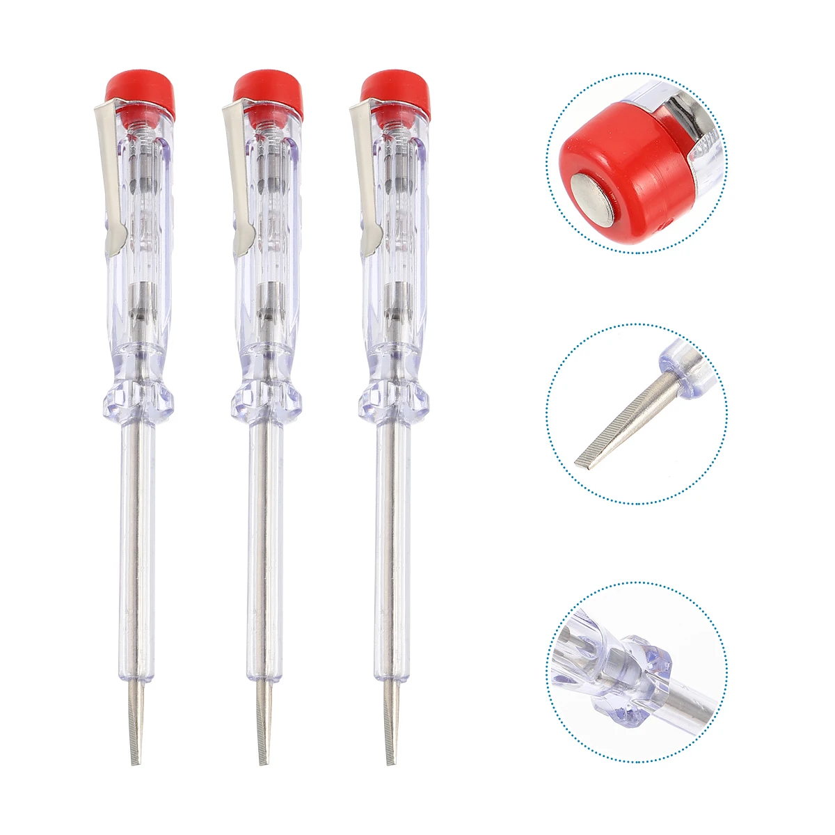 5pcs Voltage Tester Pen Multifunctional Circuit Tester Screwdriver Set Compact Design Home Garage Automotive Use
5pcs Voltage Tester Pen Multifunctional Circuit Tester Screwdriver Set Compact Design Home Garage Automotive Use