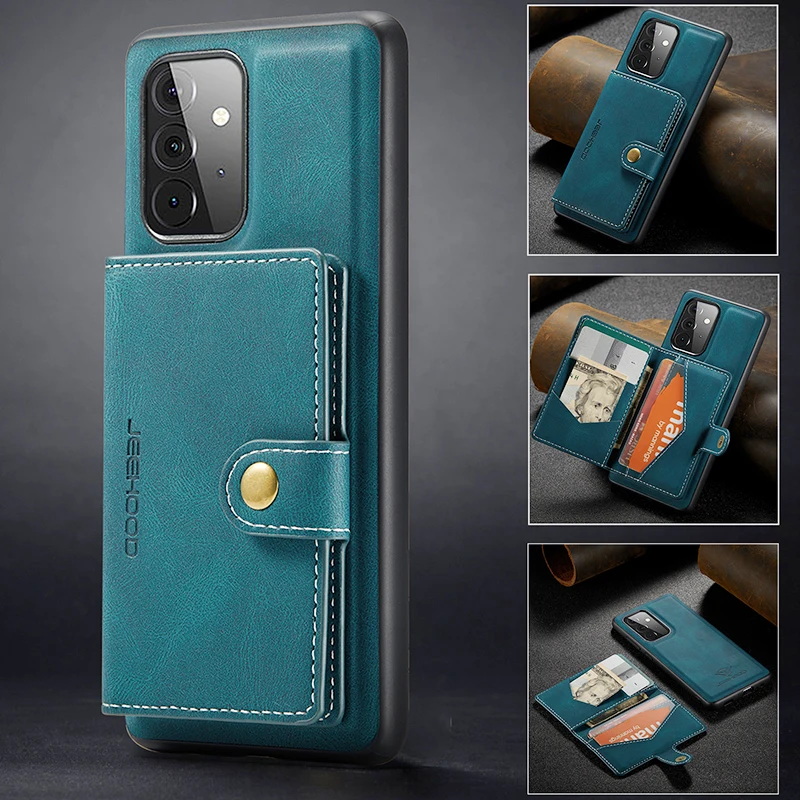 Detechable Magnetic Leather Phone Case For iSamsung Galaxy A12 5G A13 A14 A22 A32 A33 A42 A51 A53 A72 A73 Wallet Card Bags Cover
Detechable Magnetic Leather Phone Case For iSamsung Galaxy A12 5G A13 A14 A22 A32 A33 A42 A51 A53 A72 A73 Wallet Card Bags Cover