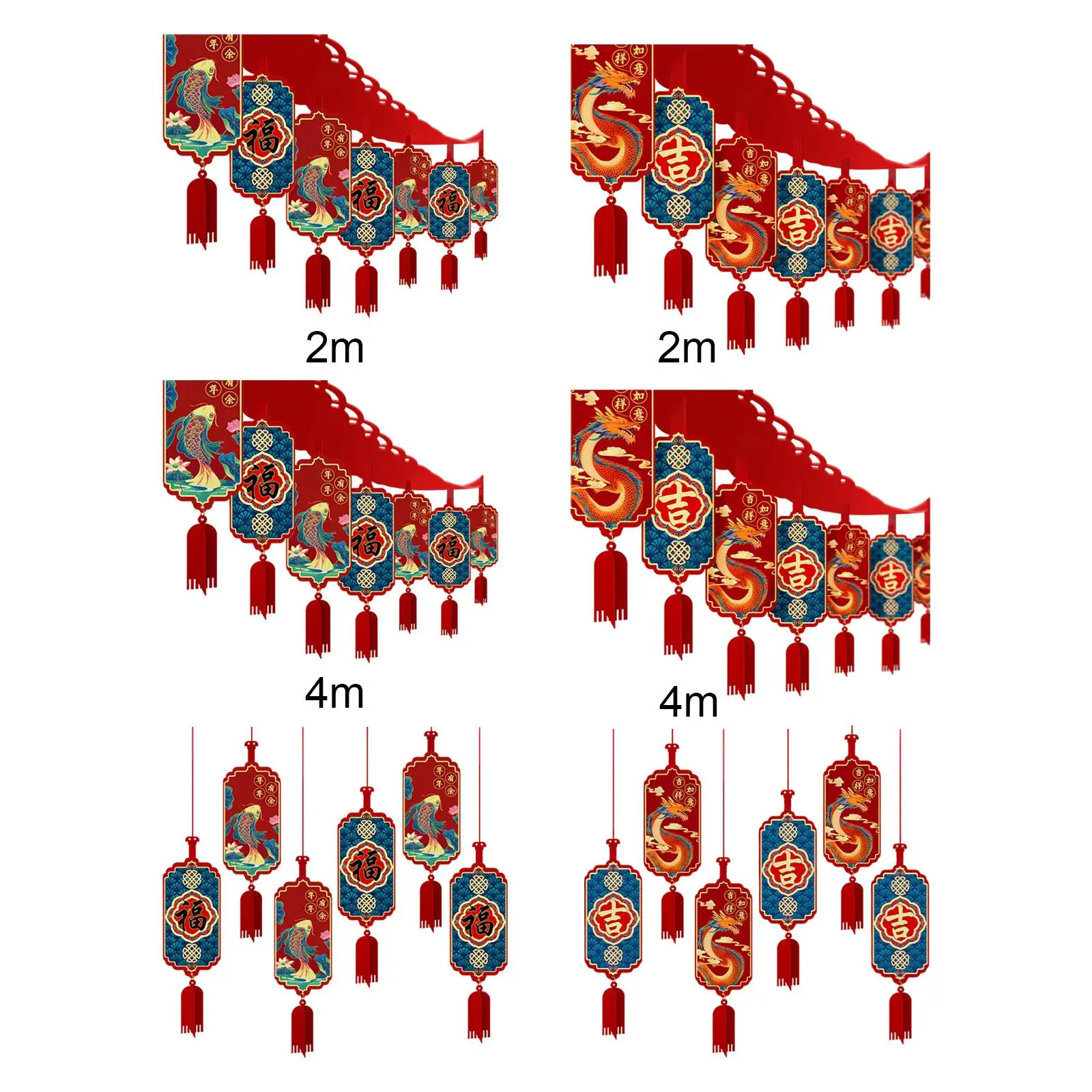 Chinese Dragon Year Garland Success Happiness Reusable Decorative Room Ceiling Garland for Lantern Festival, Wedding Sturdy
Chinese Dragon Year Garland Success Happiness Reusable Decorative Room Ceiling Garland for Lantern Festival, Wedding Sturdy