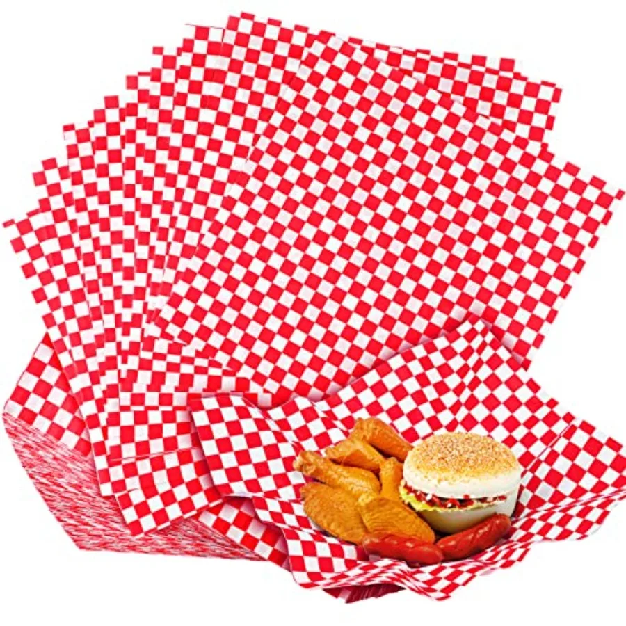 1000 Sheets Wax Deli Paper Sheets for Food 12 x 12 Inch Checkered Dry Waxed Deli Basket Liners for Sandwich Wrapping, Food Bask
1000 Sheets Wax Deli Paper Sheets for Food 12 x 12 Inch Checkered Dry Waxed Deli Basket Liners for Sandwich Wrapping, Food Bask