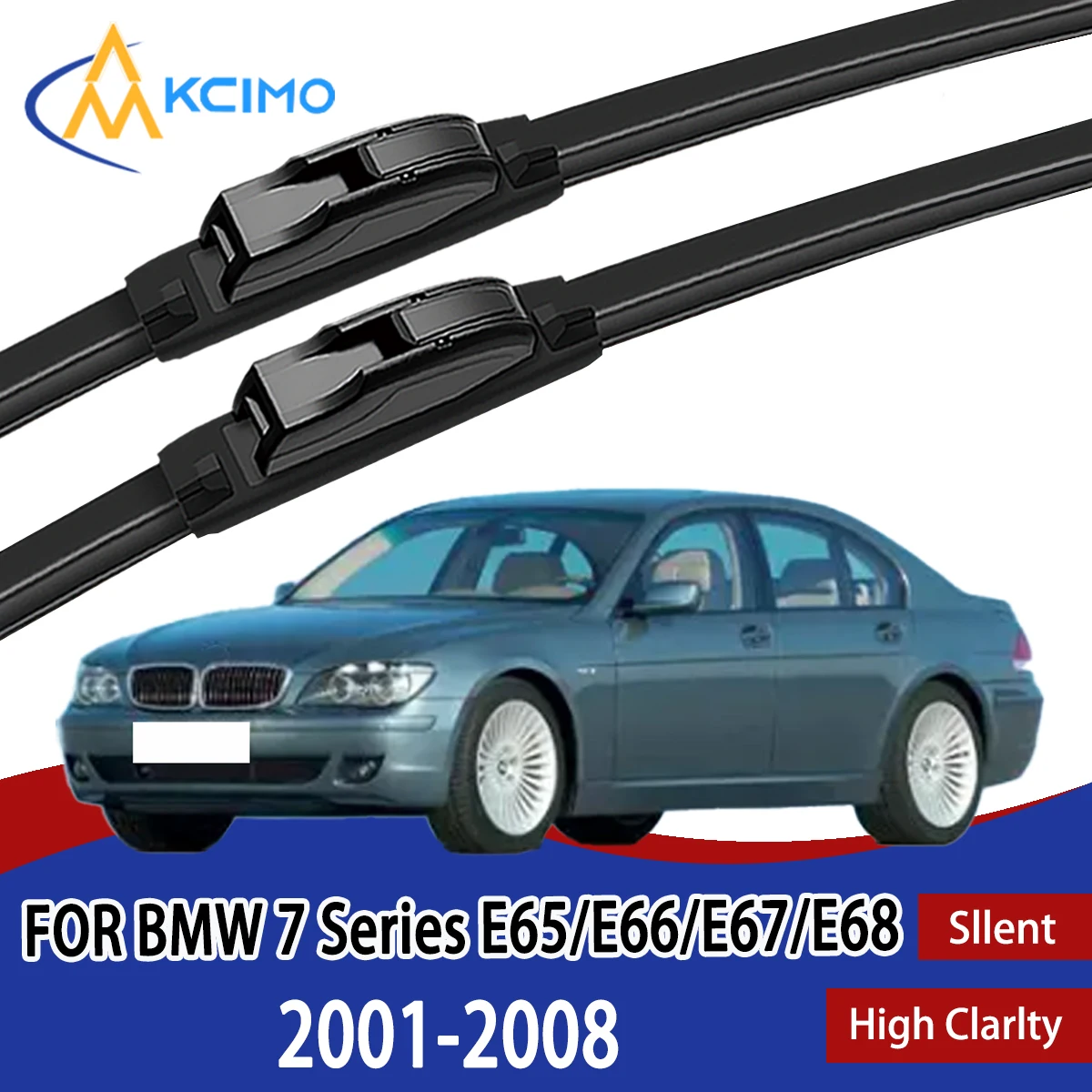 2Pcs Front Windshield Wiper Blades For BMW 7 Series E65/E66/E67/E68 2001-2008 Windscreen Window Car Accessories
2Pcs Front Windshield Wiper Blades For BMW 7 Series E65/E66/E67/E68 2001-2008 Windscreen Window Car Accessories