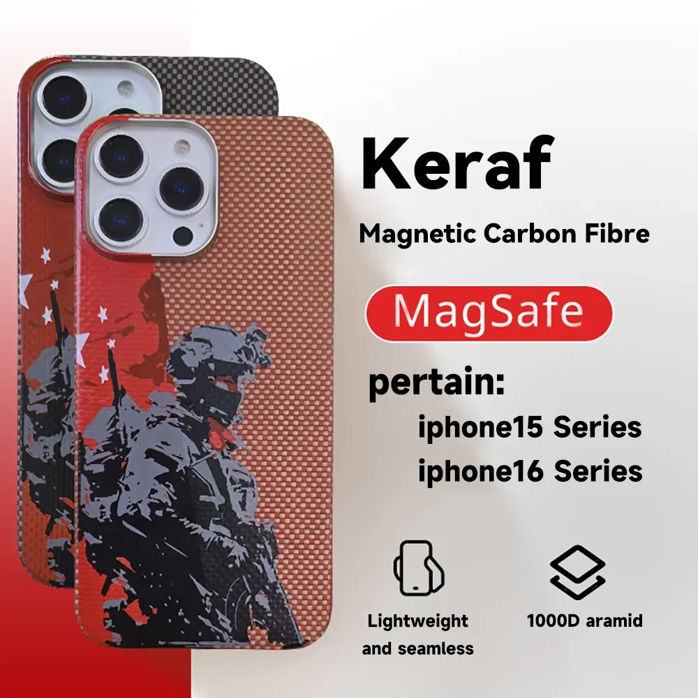 For iPhone 16 Pro Max New Anti-drop Pretty Special Forces Soldier Kevlar Aramid Carbon Fiber Magnetic Phone Case
For iPhone 16 Pro Max New Anti-drop Pretty Special Forces Soldier Kevlar Aramid Carbon Fiber Magnetic Phone Case