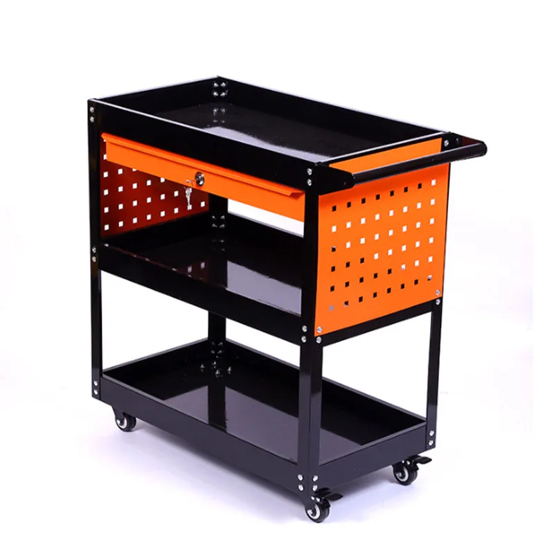3 Tier Rolling Tool Cart with Lockable Drawer Heavy Duty Steel Utility Cart with Brake Casters Hooks for Workshop Auto Repair
3 Tier Rolling Tool Cart with Lockable Drawer Heavy Duty Steel Utility Cart with Brake Casters Hooks for Workshop Auto Repair