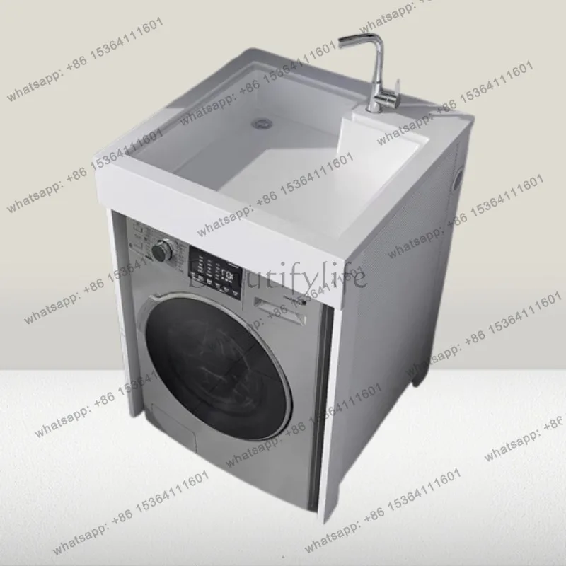 Aluminum Compact Laundry Cabinet Balcony Sink Washboard Washer Combo Bathroom Furniture
Aluminum Compact Laundry Cabinet Balcony Sink Washboard Washer Combo Bathroom Furniture