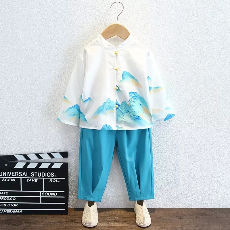 Hanfu Boys Fall 2022 New Chinese Style Landscape Painting Print Boys Tang Suit
Hanfu Boys Fall 2022 New Chinese Style Landscape Painting Print Boys Tang Suit