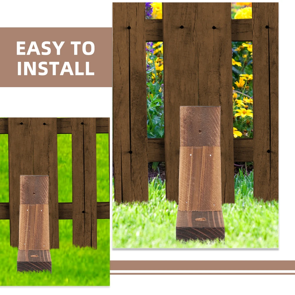 4 Pcs Solid Wood Fence Post Holder Stand Support Fences Base Accessories for Backyard Kit Supplies Small Brackets
4 Pcs Solid Wood Fence Post Holder Stand Support Fences Base Accessories for Backyard Kit Supplies Small Brackets