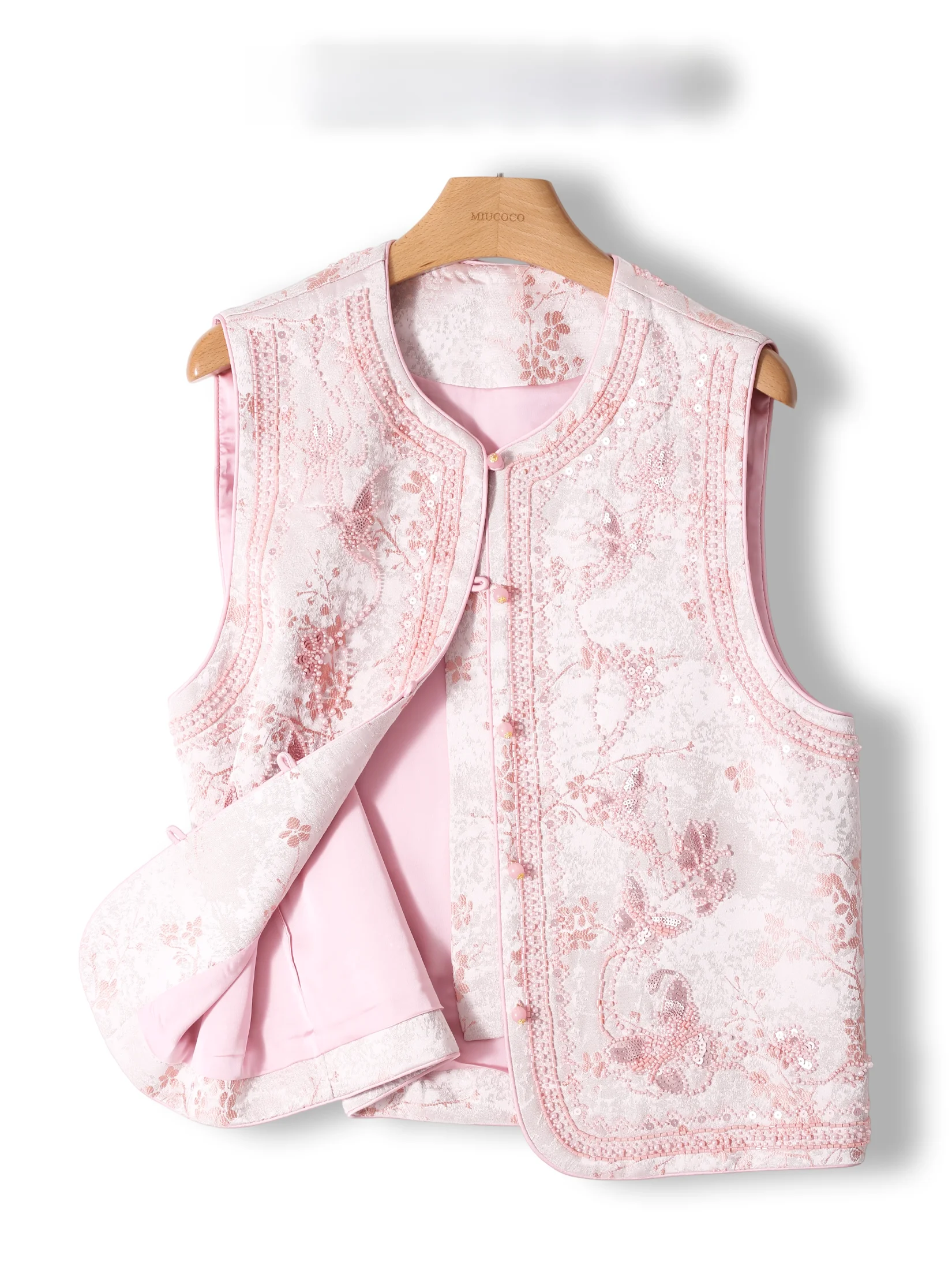 New Chinese Style Embroidered Bead Women's Fashionable Vest Top Sensation High-End Feeling Trendy Sweater Outerwear Jacket
New Chinese Style Embroidered Bead Women's Fashionable Vest Top Sensation High-End Feeling Trendy Sweater Outerwear Jacket