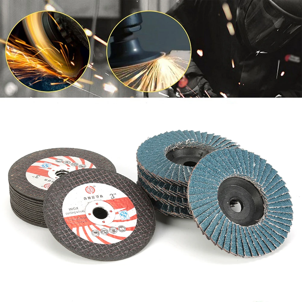 20pcs 3'' Resin Cutting Disc Grinding Wheel Flat Flap Discs Metal Polishing Angle Grinder For Ceramic Tile Wood Stone Steel
20pcs 3'' Resin Cutting Disc Grinding Wheel Flat Flap Discs Metal Polishing Angle Grinder For Ceramic Tile Wood Stone Steel