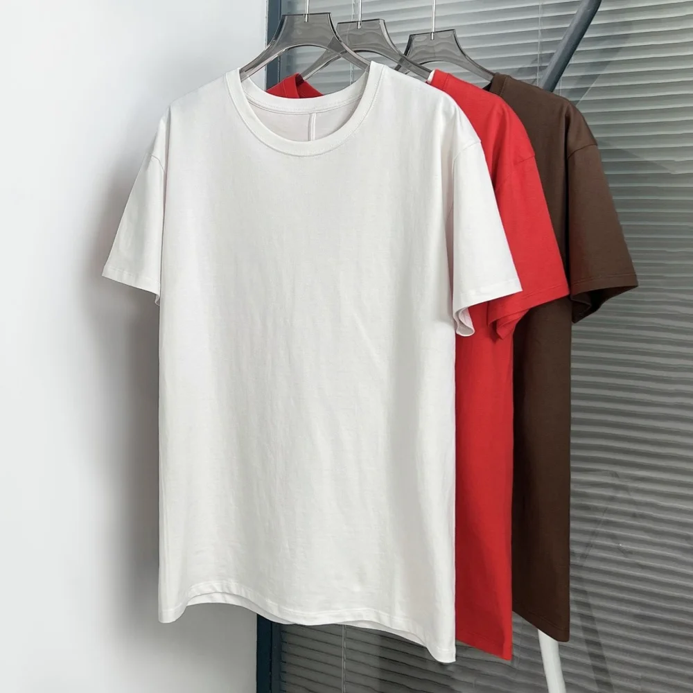 Femaleg Silk O-und Neck Cotton T-Shirt Minimalist Style Straight Tube 3 Colors Back Seam T Shirts Short Sleeved Tee Top for Lady
Femaleg Silk O-und Neck Cotton T-Shirt Minimalist Style Straight Tube 3 Colors Back Seam T Shirts Short Sleeved Tee Top for Lady