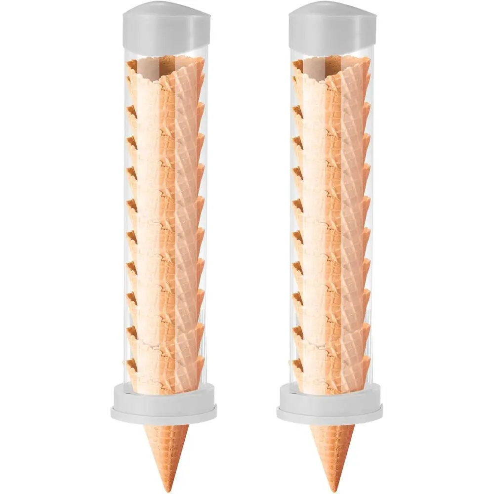 Double Ice Cream Cone Holder, 16'' Long x 3'' Diameter, Wall Mountable with 2 Gaskets
Double Ice Cream Cone Holder, 16'' Long x 3'' Diameter, Wall Mountable with 2 Gaskets