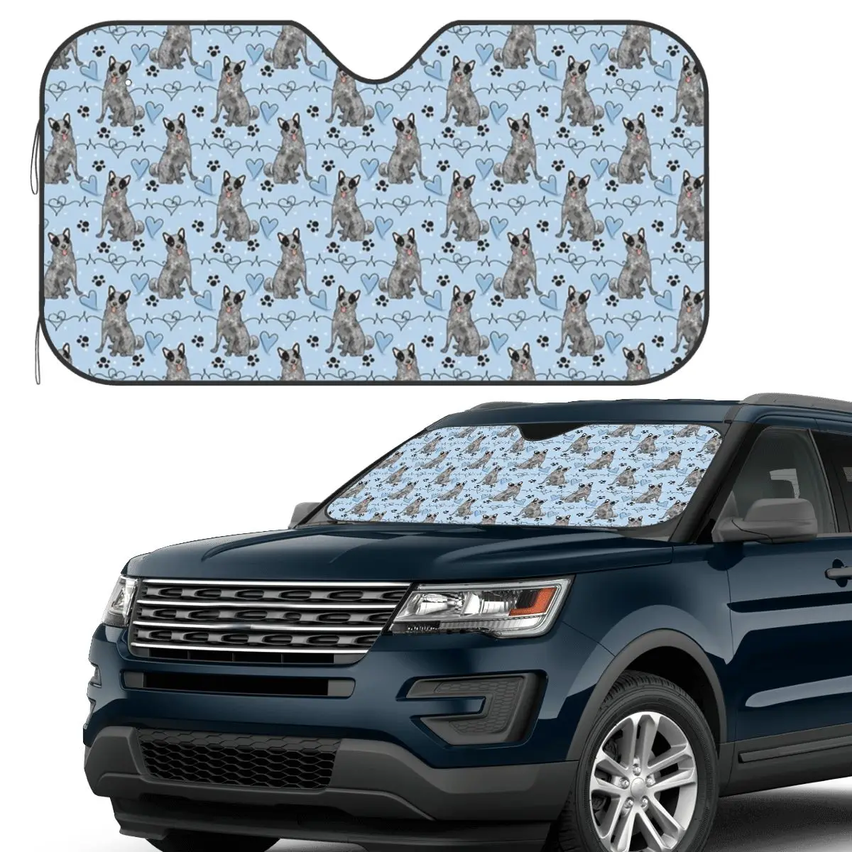 LOVE Blue Heeler Australian Cattle Dog 1 Sunshade Windscreen Car Front Windshield Window Sun Visor Accessories Covers
LOVE Blue Heeler Australian Cattle Dog 1 Sunshade Windscreen Car Front Windshield Window Sun Visor Accessories Covers