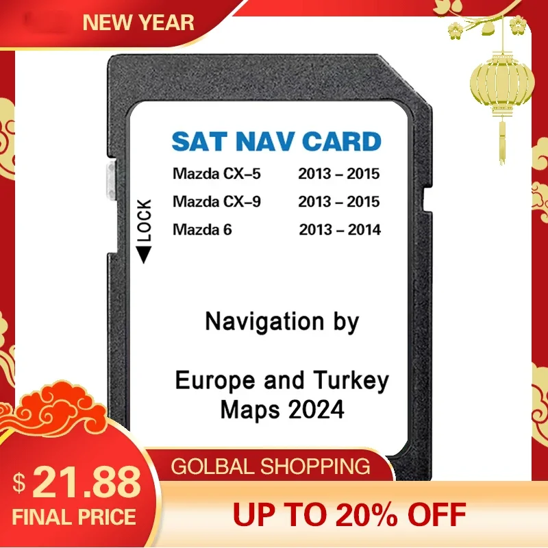 Sat Nav for Mazda 6 CX5 CX9 2024 Navigation SD 8GB EU Turkey UK GPS Map Version Card Navi Software Update Memory
Sat Nav for Mazda 6 CX5 CX9 2024 Navigation SD 8GB EU Turkey UK GPS Map Version Card Navi Software Update Memory