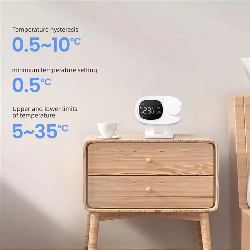 Умный термостат Tuya Wi-Fi RF433 Привод газового котла для воды Программируемый регулятор температуры для Alexa, Google Home-Y41A
Умный термостат Tuya Wi-Fi RF433 Привод газового котла для воды Программируемый регулятор температуры для Alexa, Google Home-Y41A