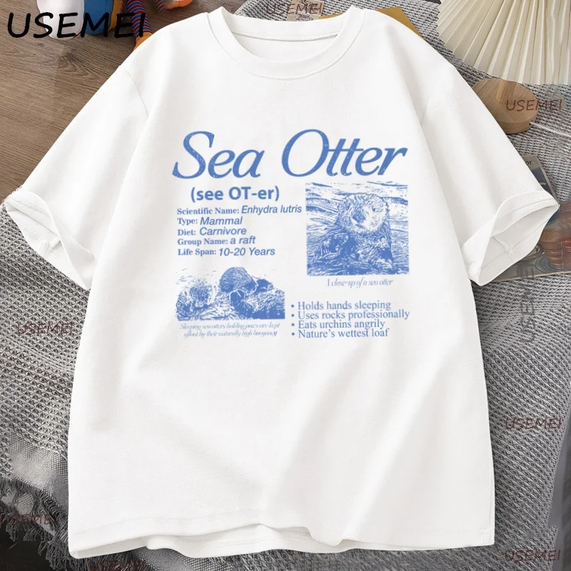 Sea Otter Vintage 90s Graphic T-Shirt Men Women Retro Animal Facts Info Tee Cute Raft Ocean Life Unisex T Shirt Cotton Clothing
Sea Otter Vintage 90s Graphic T-Shirt Men Women Retro Animal Facts Info Tee Cute Raft Ocean Life Unisex T Shirt Cotton Clothing