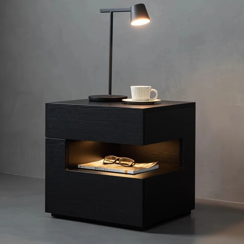 Italian Creative Bedside Cabinet Modern Black Locker Simple Premium Bedroom Storage
Italian Creative Bedside Cabinet Modern Black Locker Simple Premium Bedroom Storage