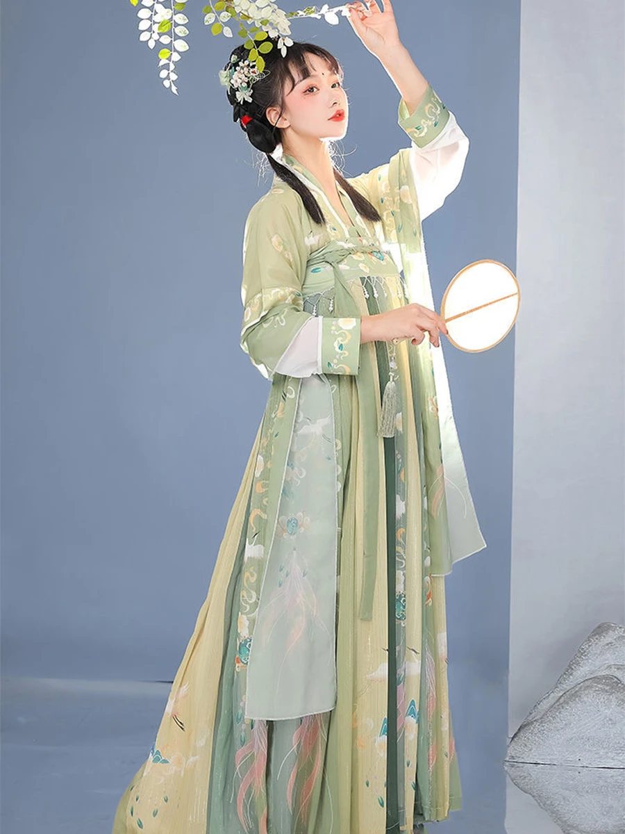 Chinese Style Traditional Woman Kimono Hanfu Tang Dynasty National Style Ru Skirt Cosplay Dance Fairy Performance Dress Clothing
Chinese Style Traditional Woman Kimono Hanfu Tang Dynasty National Style Ru Skirt Cosplay Dance Fairy Performance Dress Clothing